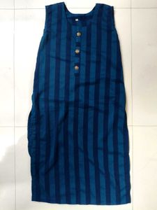 Chic Blue Striped Kurta