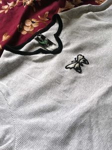 Butterfly Ribbed Top