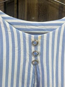 Blue Striped Top