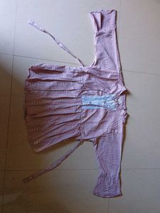 Peach Embroidered Top