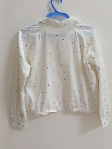 Branded Off White Top