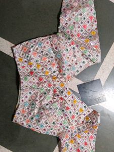 Embroidered with mirror work