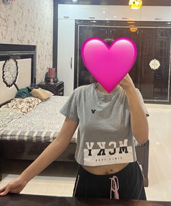 Souled Store Grey Crop tshirt
