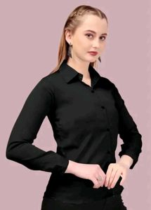 Classic Black Shirt For Women 3xl Size
