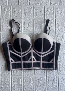 monochromatic corset top