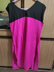Elegant Pink &amp; Black Kurta