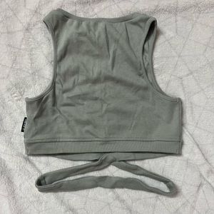 Stylish Grey Crop Top