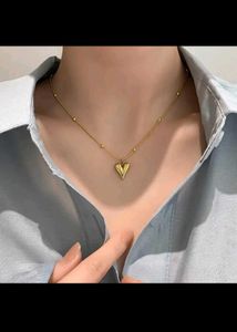 18k Gold  Plated Heart Pendant