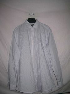 Blue White Linen Shirt