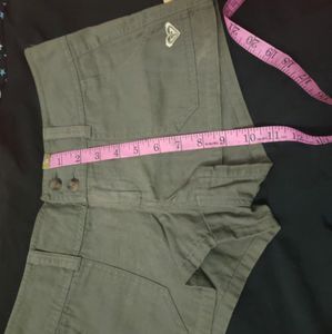 Roxy Khaki Mini Shorts