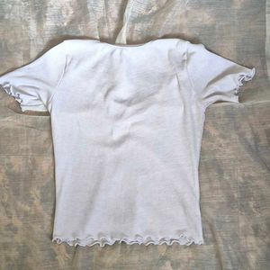 Basic Cute White Top