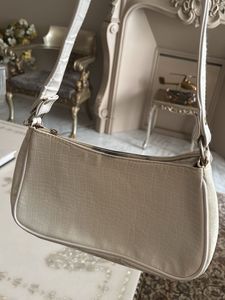 White Croc Shoulder Bag