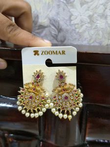gold toned CZ Earrings