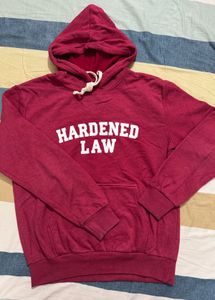 Red Graphic Print Hoodie