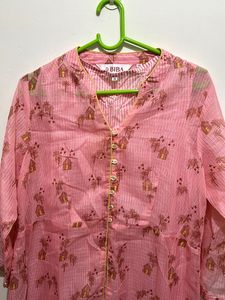 Price Drop ‼️Prettiest 🌸BIBA Pink L Size Kurta