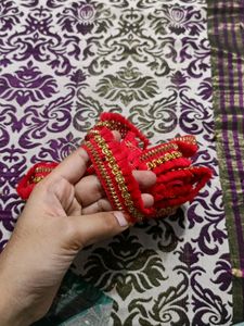 Red Color 7 Meter Lace