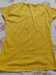 Yellow Stretchable Top