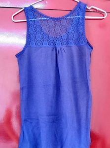 Jockey Women&#39;s Cotton 🔵 Lace Back Tank Top