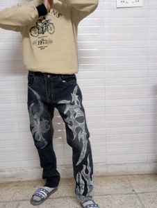 Custom bleached Black Jeans