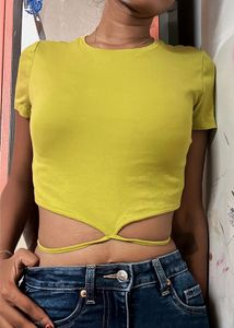Green Crop Top