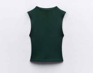 Green Sleeveless Top
