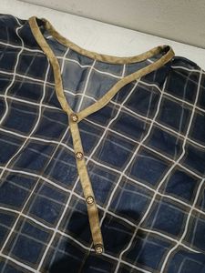 Stylish Plaid Kurta