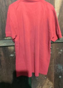 Red Cotton Caney Polo Shirt
