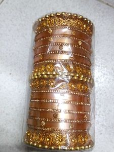 Gold-toned Indian Bangles