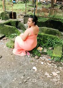 Peach Colour Gown Full Length