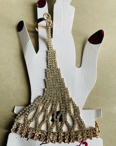 AD Diamond Hand Bracelet With Ring