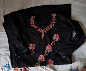 Embroidered Black Kurti