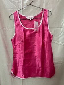 Pink Satin Pajama Set