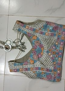 Floral Embroidered Lehenga Skirt