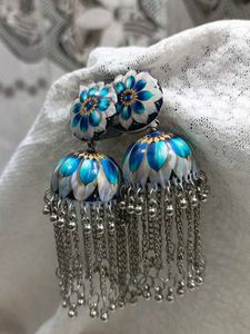 Floral Jhumka Earrings