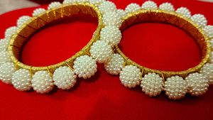 Pearl Beaded Bangles