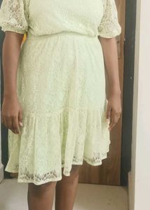 Mint Lace Mini Dress