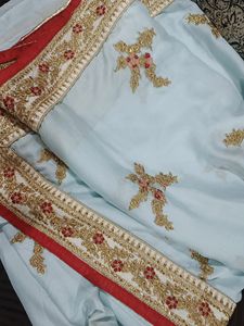 Elegant Embroidered Saree