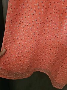 Peach Flowy Mini Dress
