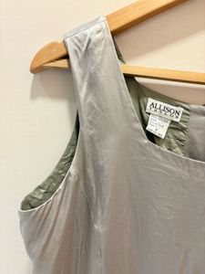 Square Neck Vintage Grey  Tank Top