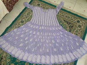 56 kali chikankari anarkali