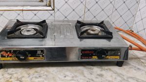 2 Burner Stainless Steel Body LPG Gas Stove