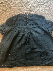 Zara Schiffli Top