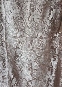 Lace Midi Dress with Ruffle Detail