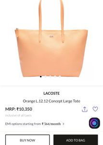 Lacoste Large Tote