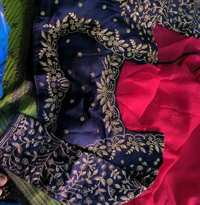 New Georgette Saree With Stitched Blouse