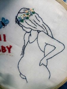 Baby Shower Hoop Frame