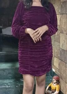 Velvet Purple Dress