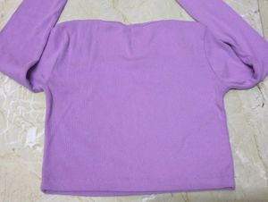 Purple Long Sleeve Top