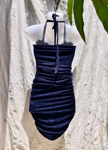 13.4 SEXY VELVET RUCHED BODYCON