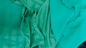 Green &amp; Black Dress